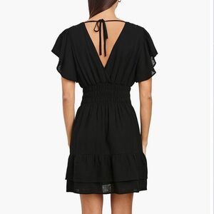 Rails Kimora Smocked Waist Linen Blend Dress Small